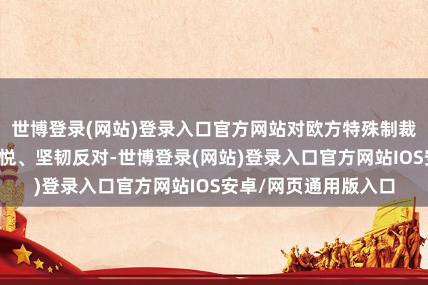世博登录(网站)登录入口官方网站对欧方特殊制裁中国企业示意浓烈不悦、坚韧反对-世博登录(网站)登录入口官方网站IOS安卓/网页通用版入口